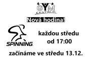 Nová hodina Spinningu Nová hodina Spinningu